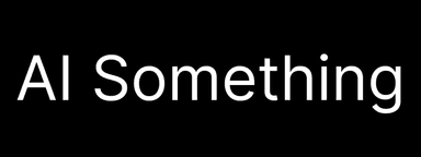 AI Something Logo White on transparent background